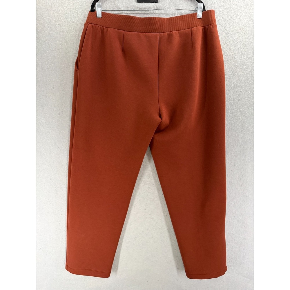 CALIA Pants Womens XL Terracotta Burnt Orange Soft Scuba‎ High Rise Minimalist - Picture 6 of 13